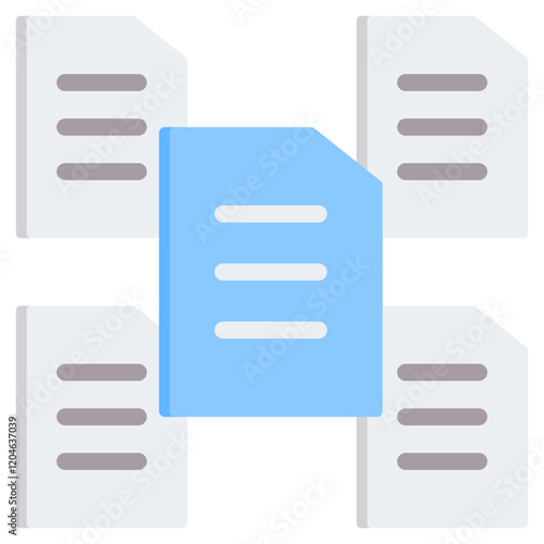 Raw Data Flat Icon