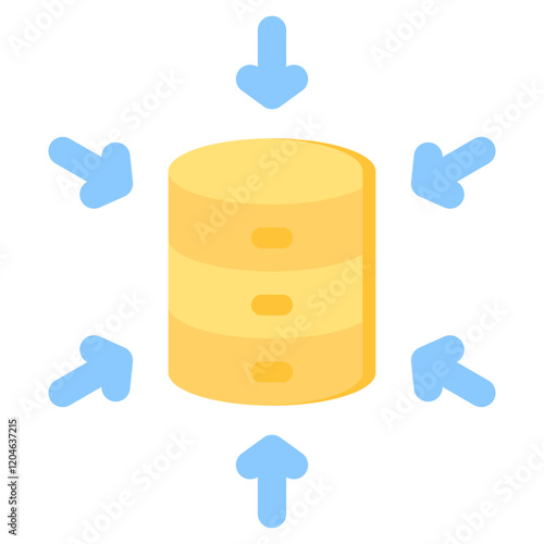 Data Aggregation Flat Icon