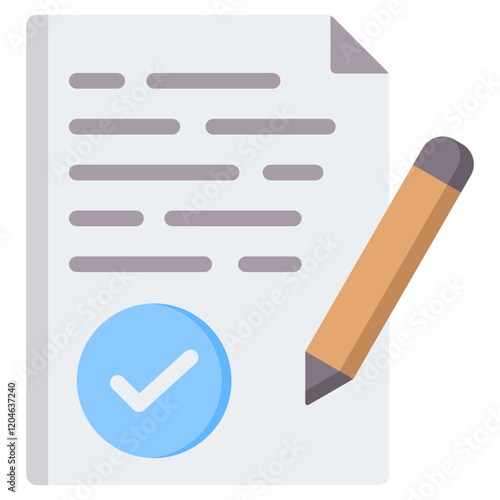 Informed Consent Flat Icon