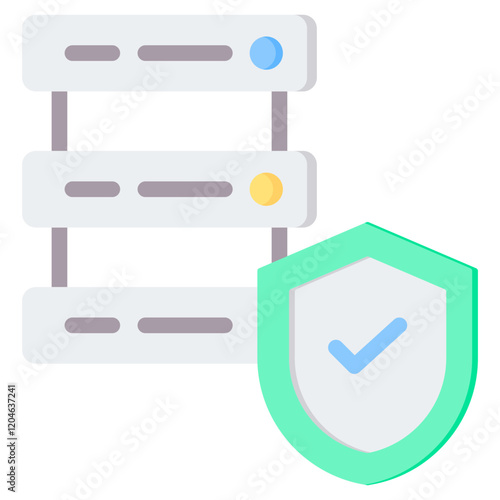 Data Secure Flat Icon