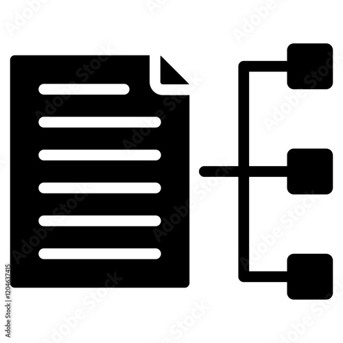 Data Acquisition Glyph Icon
