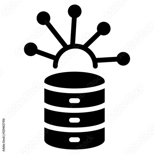 Data Points Glyph Icon