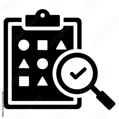 Random Sampling Glyph Icon