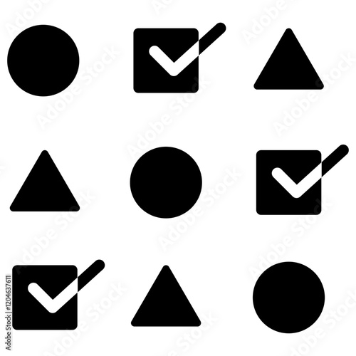Stratified Sampling Glyph Icon