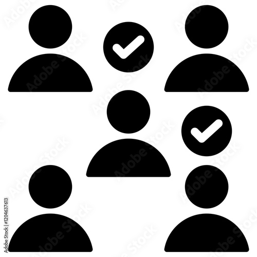 Convenience Sampling Glyph Icon