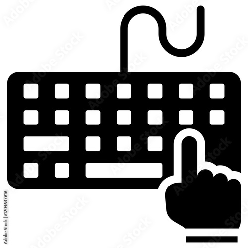 Data Entry Glyph Icon