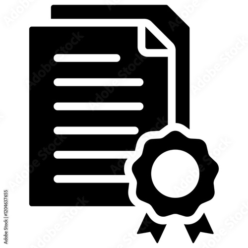 Data Quality Glyph Icon