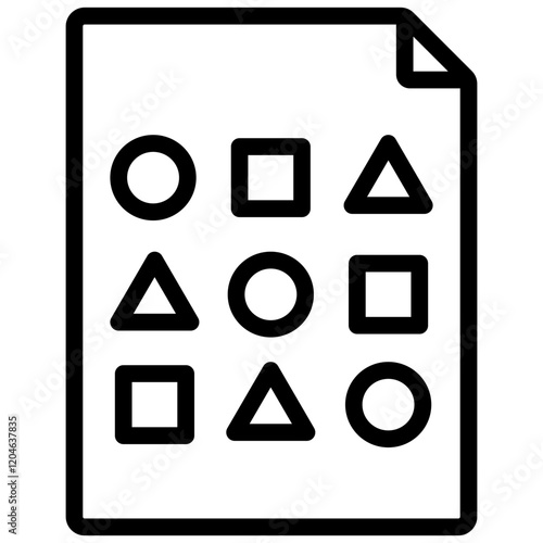 Data Sampling Outline Icon