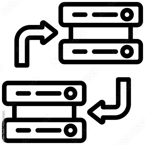 Secondary Data Outline Icon