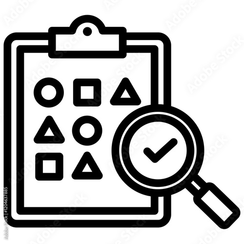 Random Sampling Outline Icon