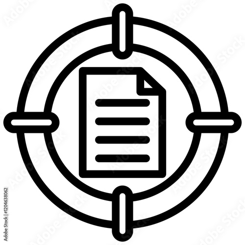 Data Accuracy Outline Icon