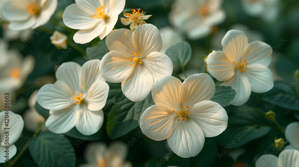 Fototapeta premium white and yellow flowers