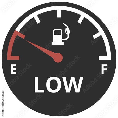 Fuel or gas meter vector