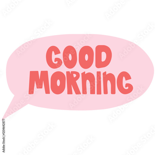 Good morning cute vector