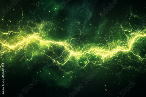 Electric Lime Light and Rapid Energy Flash Creating a Bold and Energizing Visual Effect