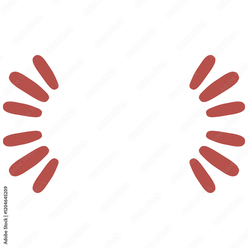 Obraz premium Aesthetic sunburst doodle vector