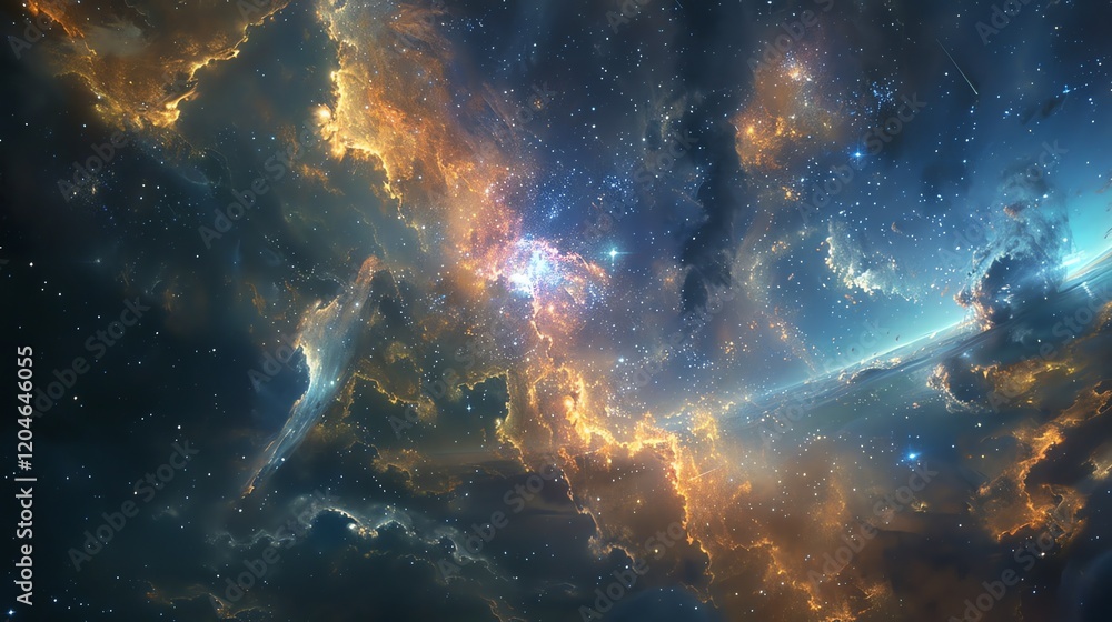 This is an ethereal and vibrant depiction of a nebula, showcasing a mesmerizing array of colors and shapes. This is an ethereal and vibrant depiction of a nebula, showcasing a mesmerizing array of colors and shapes.