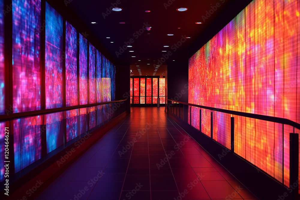 Dynamic LED Fence in a Modern Art Exhibit – A Stunning Display of Lights and Contemporary Design Dynamic LED Fence in a Modern Art Exhibit – A Stunning Display of Lights and Contemporary Design