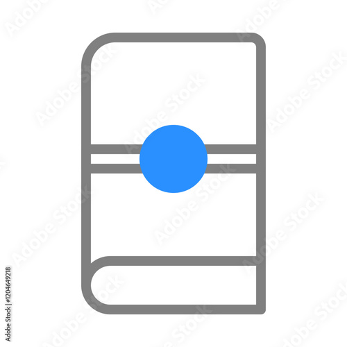 Book icon, simple book graphic design.
