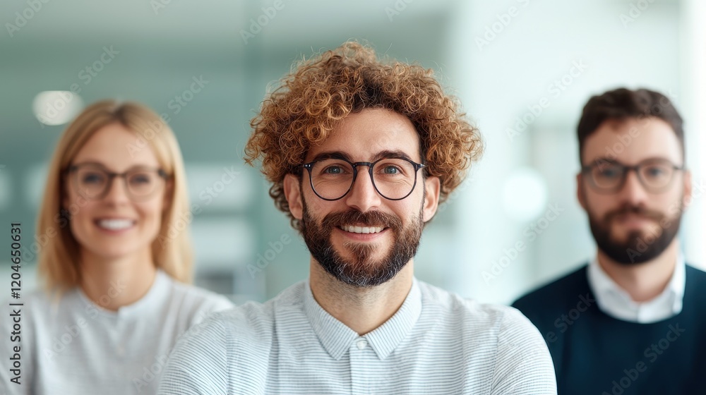 Professional Team of Diverse Individuals Smiling in Office Environment Professional Team of Diverse Individuals Smiling in Office Environment
