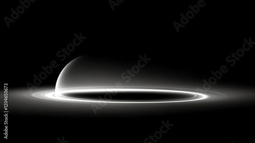 Abstract Glowing Dome and Circular Light Effect