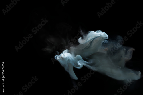 Smoke suspended in the air