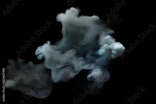 Smoke suspended in the air