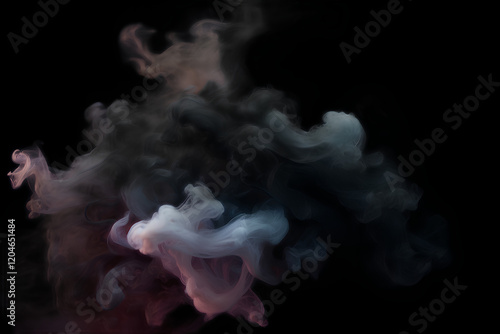 Smoke suspended in the air