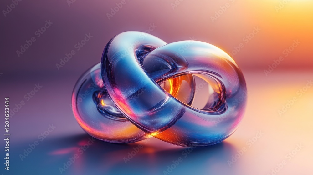 Futuristic Abstract Metallic Rings with Vibrant Colors and Soft Lighting Futuristic Abstract Metallic Rings with Vibrant Colors and Soft Lighting