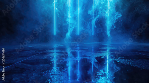 Wallpaper Mural blue water fountain Torontodigital.ca