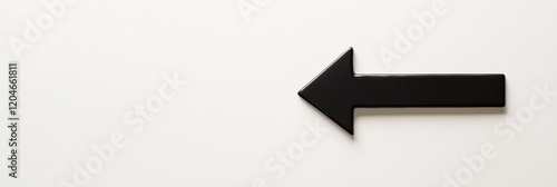 Black arrow pointing left on a neutral background indicating direction for navigation purposes in a minimalist style. Generative AI Free Download Black arrow pointing left on a neutral background indicating direction for navigation purposes in a minimalist style. Generative AI - GFXLoad