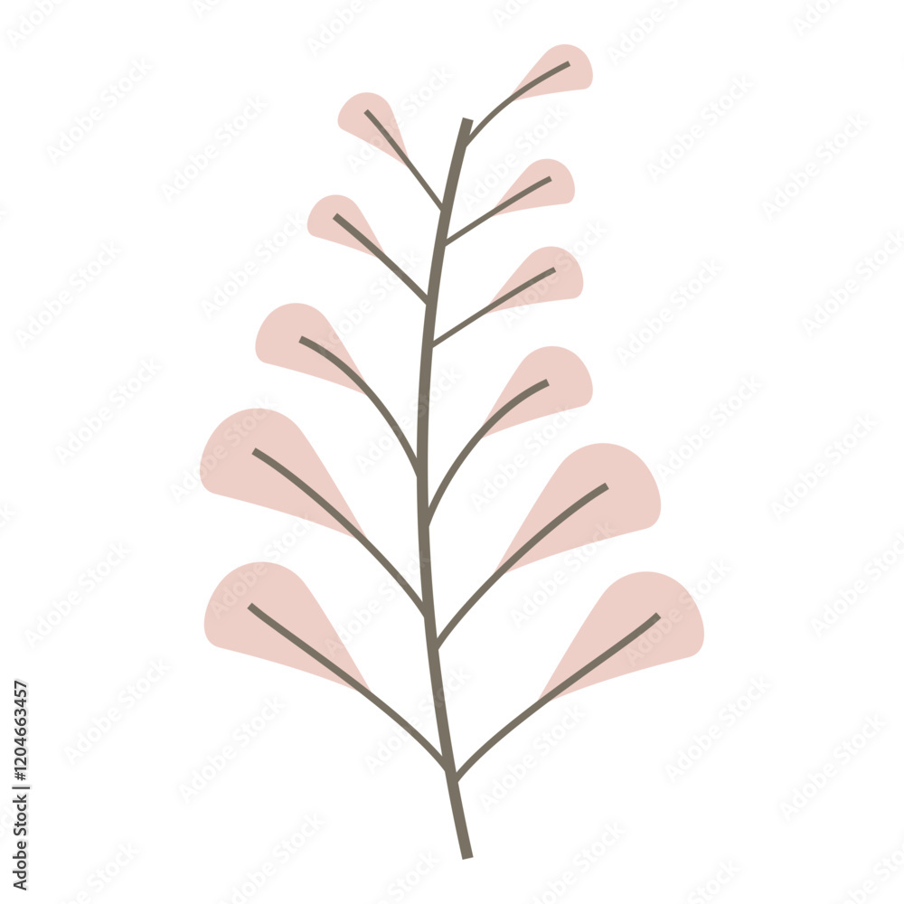 Fototapeta premium Aesthetic leave vector