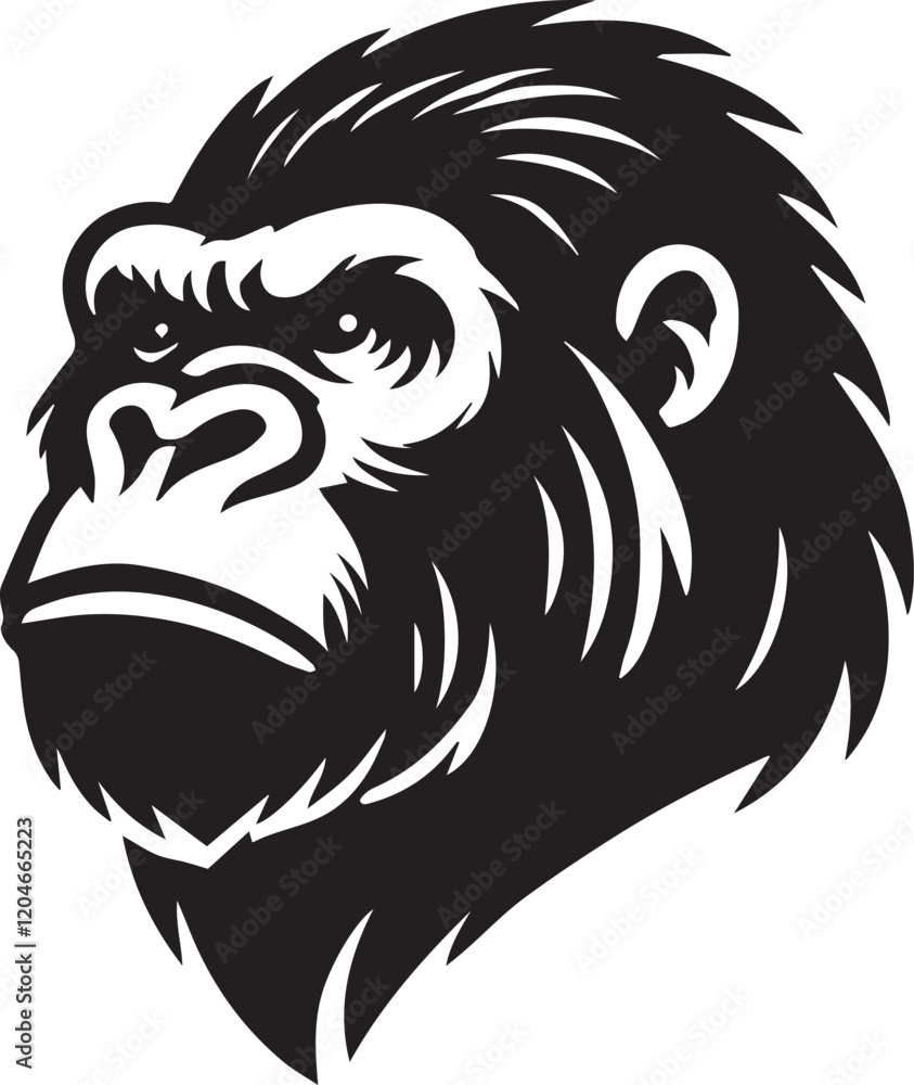 Fototapeta premium head of gorilla head