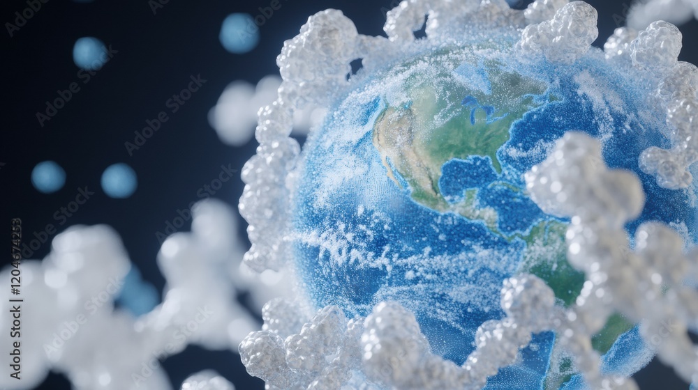 Global pandemic response aerial scientific visualizations for health awareness Global pandemic response aerial scientific visualizations for health awareness