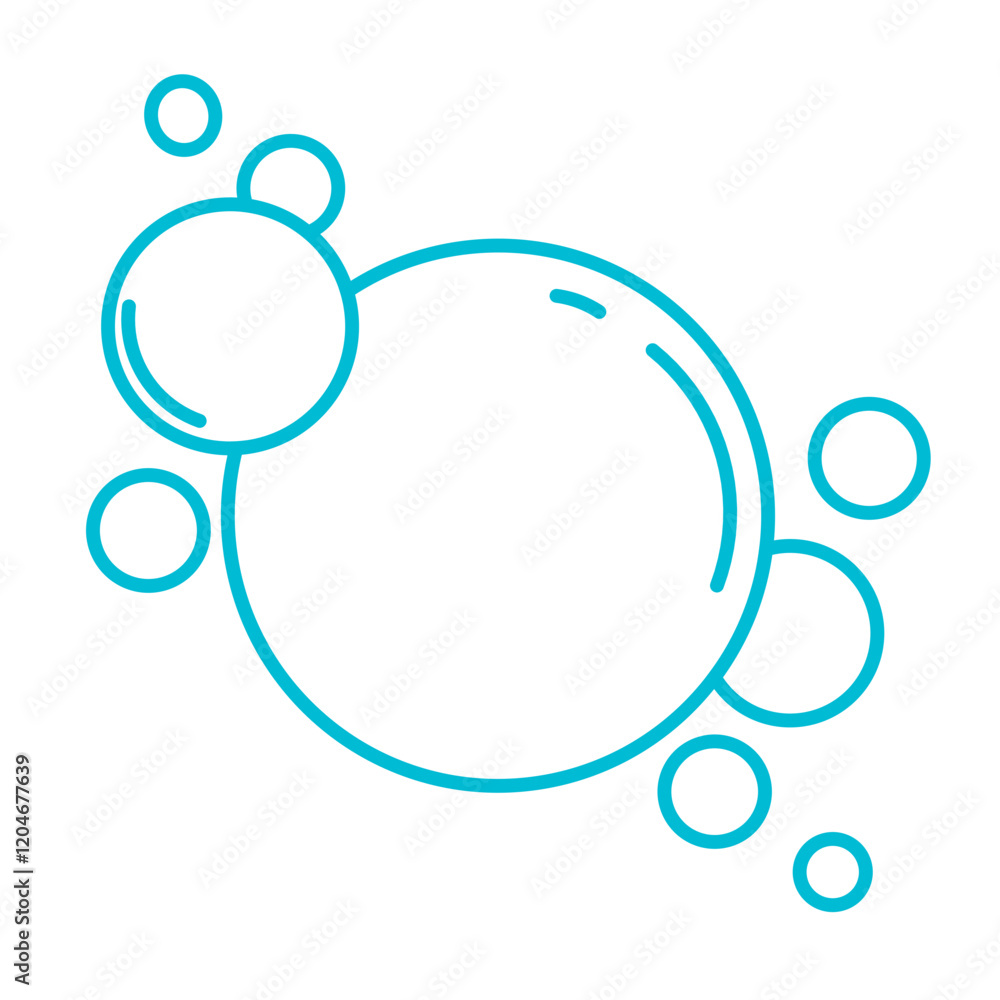 bubble sparkle. Water drop isolated vector illustration bubble sparkle. Water drop isolated vector illustration