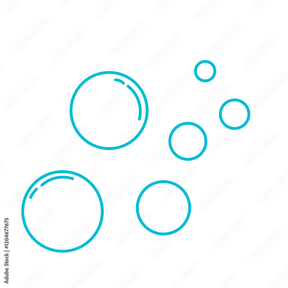 bubble sparkle. Water drop isolated vector illustration bubble sparkle. Water drop isolated vector illustration