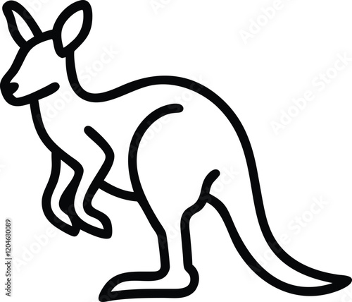 kangaroo outline icon