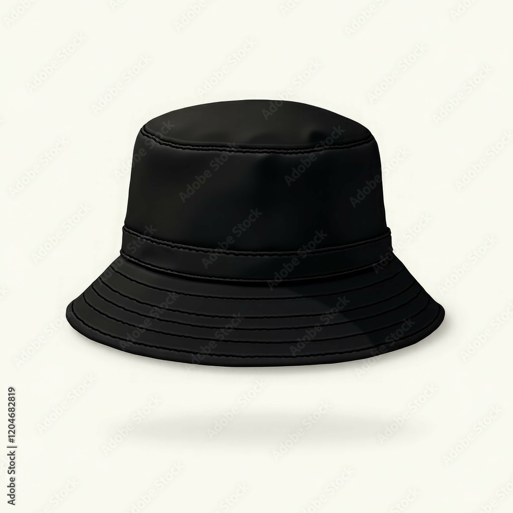 Black bucket hat unisex accessory Black bucket hat unisex accessory