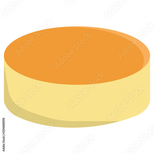 Japanese cheese cake vector