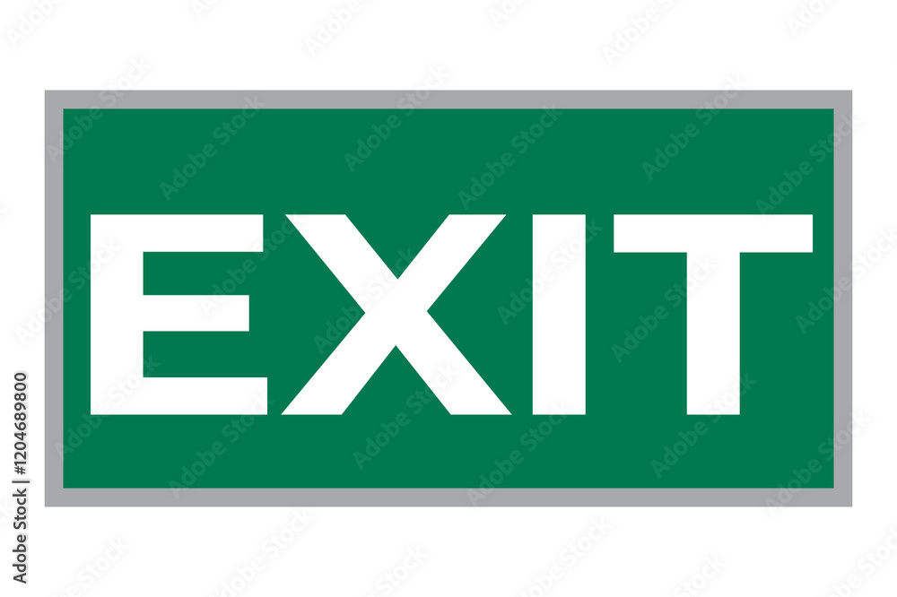 Exit signs vector illustration art
Exit signs vector illustration art