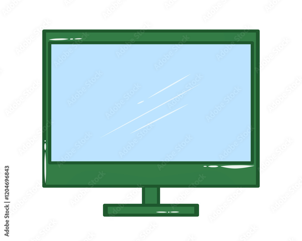 Doodle Icon monitor tv or computer illustration on transparent that can be use for background, slide view, social media, sticker, scrapbook and etc. | Aesthetic with green color Doodle Icon monitor tv or computer illustration on transparent that can be use for background, slide view, social media, sticker, scrapbook and etc. | Aesthetic with green color