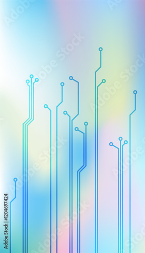 World of Circuits:, Vertical banner Abstract background