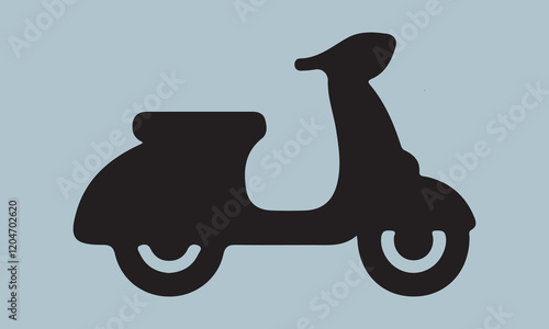 Scooter Vector Art art vector illustration Calligraphy t shirt design, card, flyer, Hand drawn lettering phrase, svg Files for Cutting Cricut and Silhouette, EPS 10