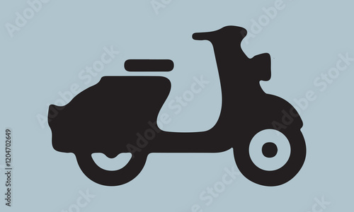 Scooter Vector Art art vector illustration Calligraphy t shirt design, card, flyer, Hand drawn lettering phrase, svg Files for Cutting Cricut and Silhouette, EPS 10
