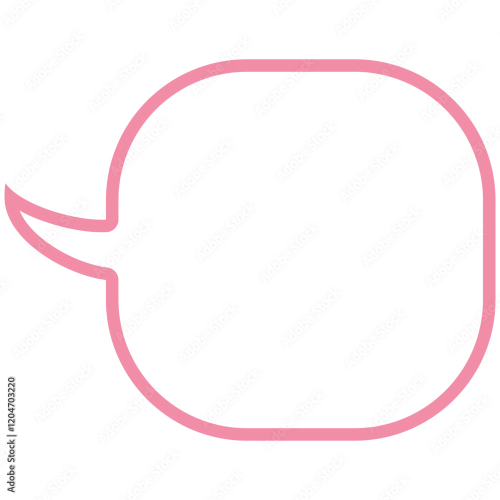 Fototapeta premium Pink speech bubble vector