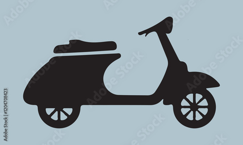 Scooter Vector Art art vector illustration Calligraphy t shirt design, card, flyer, Hand drawn lettering phrase, svg Files for Cutting Cricut and Silhouette, EPS 10