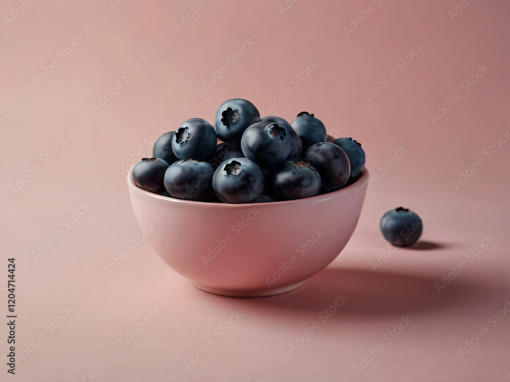 A simple yet elegant display of blueberries. A simple yet elegant display of blueberries.