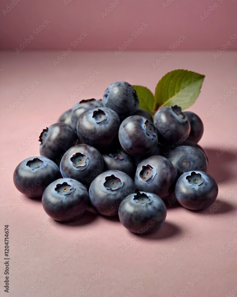 A simple yet elegant display of blueberries. A simple yet elegant display of blueberries.