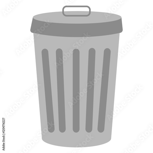 trash can isolated on white
