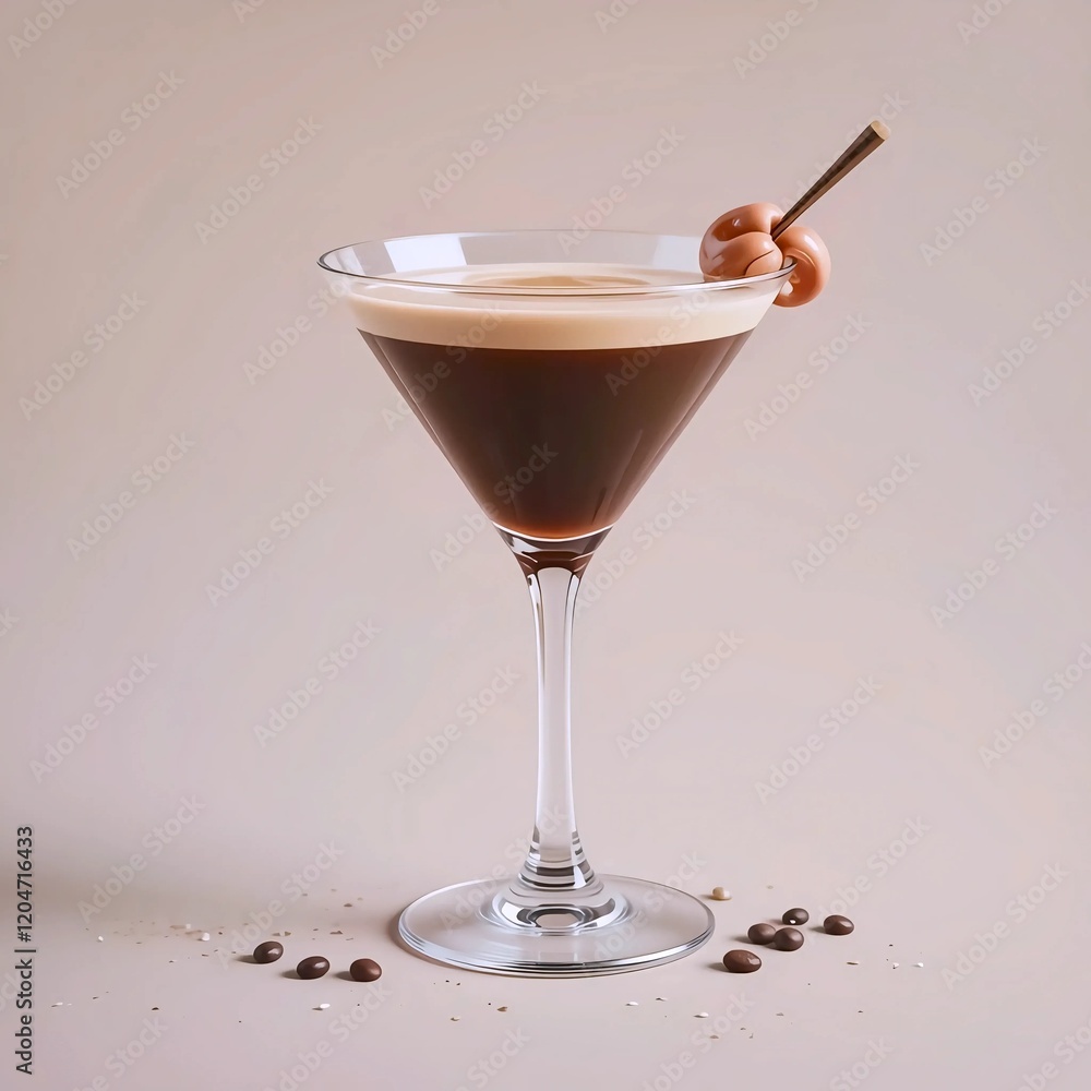 Claymorphism 3D Espresso Martini
A trendy cocktail made with espresso, vodka, and coffee liqueur Illustration with a Glossy Finish and Bright Bold Colors on a Pastel Background Claymorphism 3D Espresso Martini
A trendy cocktail made with espresso, vodka, and coffee liqueur Illustration with a Glossy Finish and Bright Bold Colors on a Pastel Background